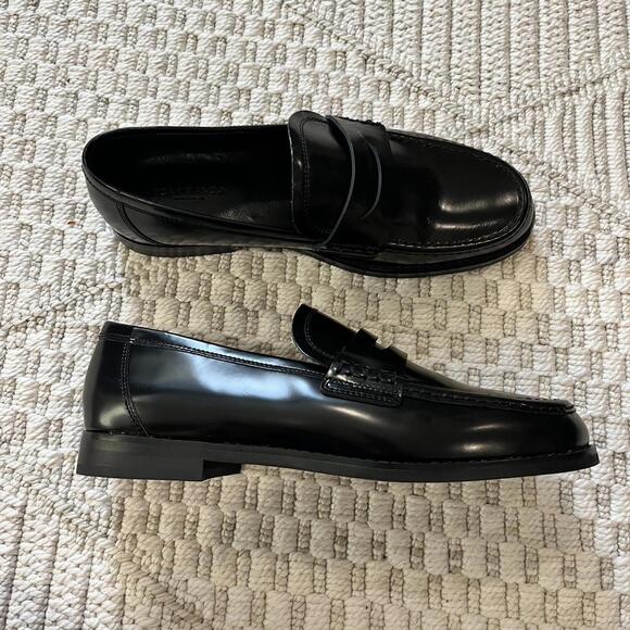 Tony Bianco Shoes - Tony Bianco Zac Black Hi Shine Loafers